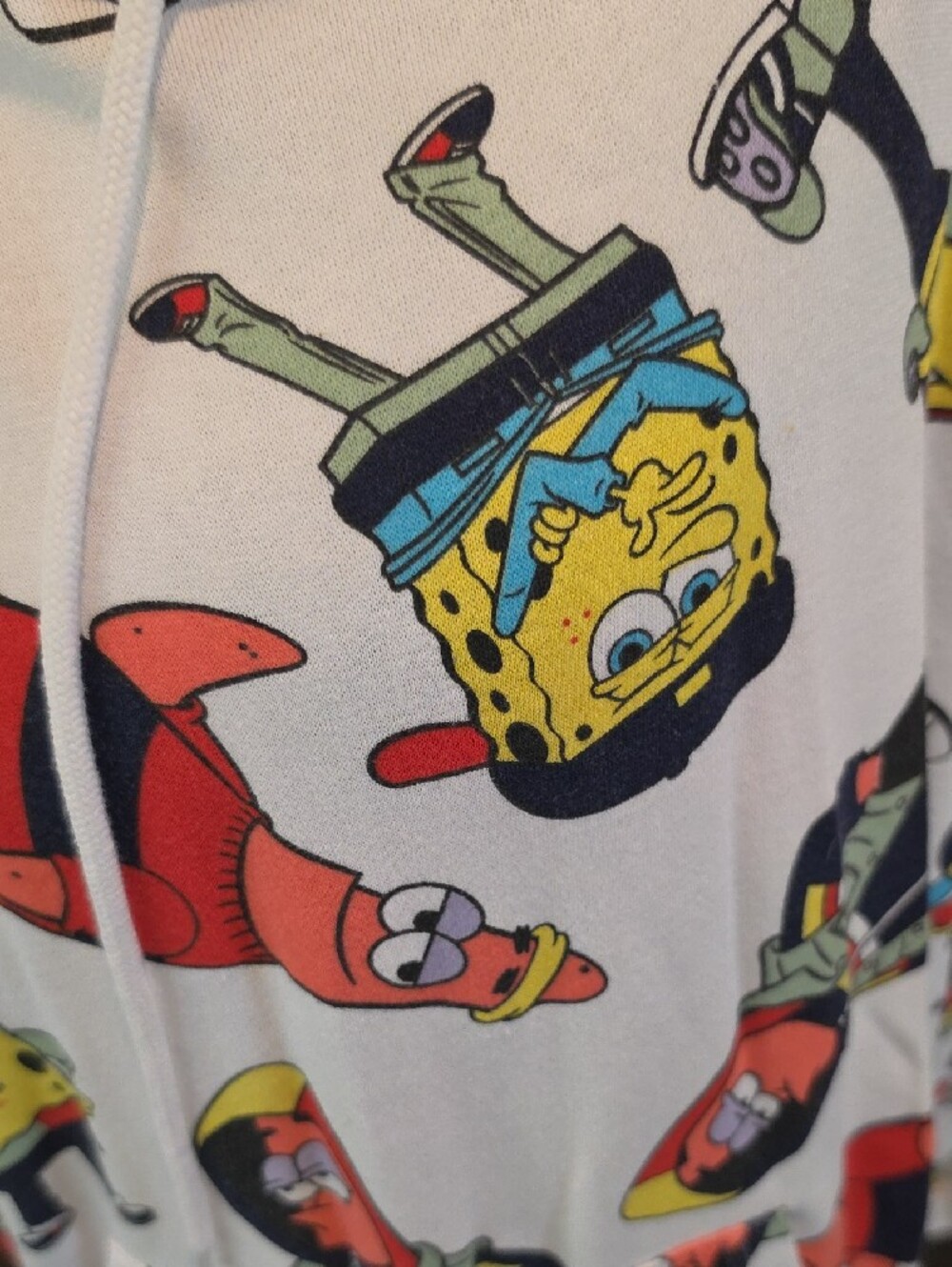 Nickelodeon  SpongeBob & Patrick Cartoon Hooded Sweatshirt Top Adult Sz XXL - Picture 2 of 4